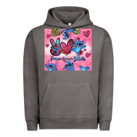 Pigment Tornado peace love stitch Urban Hoodie - Zillion Design Studio