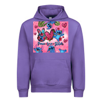 Tulip peace love stitch Urban Hoodie - Zillion Design Studio