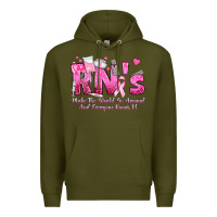 Army Green rn s make the world go around and everyone knows Premium Hoodie - texasbilliewilder