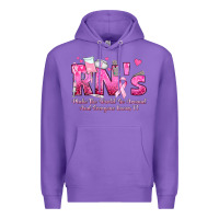 Purple rn s make the world go around and everyone knows Premium Hoodie - texasbilliewilder