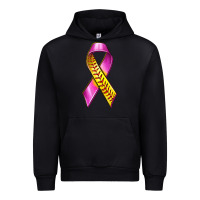 Black Breast Cancer Ribbon Softball Urban Hoodie - texasbilliewilder