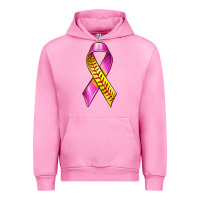 Fuchsia Pink Breast Cancer Ribbon Softball Urban Hoodie - texasbilliewilder