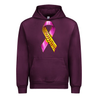 Mauve Wine Breast Cancer Ribbon Softball Urban Hoodie - texasbilliewilder