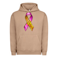 Pigment Burro Breast Cancer Ribbon Softball Urban Hoodie - texasbilliewilder