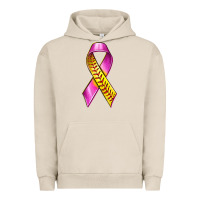 Pigment French Oak Breast Cancer Ribbon Softball Urban Hoodie - texasbilliewilder