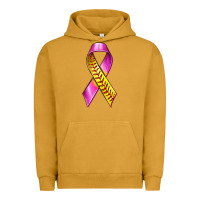 Pigment Peanut Butter Breast Cancer Ribbon Softball Urban Hoodie - texasbilliewilder