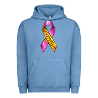 Pigment Pebble Blue Breast Cancer Ribbon Softball Urban Hoodie - texasbilliewilder