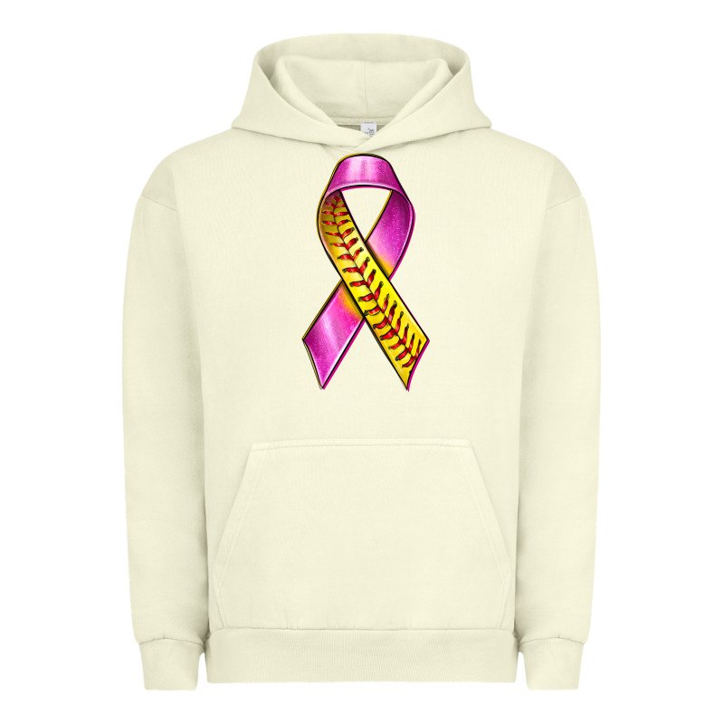 Breast Cancer Ribbon Softball Urban Hoodie by texasbilliewilder | Teevron