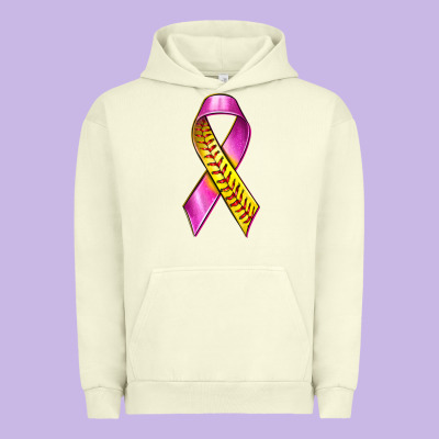 Breast Cancer Ribbon Softball Urban Hoodie Designed By Texasbilliewilder