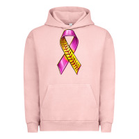 Pigment Salmon Breast Cancer Ribbon Softball Urban Hoodie - texasbilliewilder