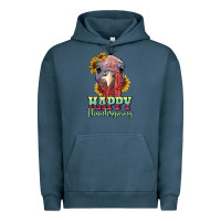 Pigment Midnight Navy happy thanksgiving turkey Urban Hoodie - RanaPortraitStore