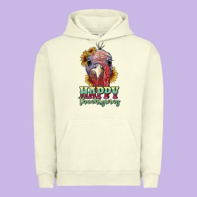 Happy Thanksgiving Turkey Urban Hoodie Designed By Ranaportraitstore