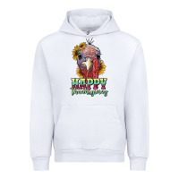 White happy thanksgiving turkey Urban Hoodie - RanaPortraitStore