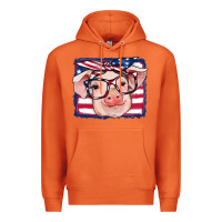 Carrot american flag pig Premium Hoodie - RanaPortraitStore