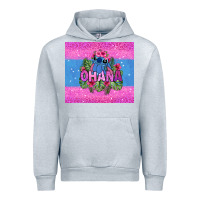 Heather Grey ohana stitch Urban Hoodie - Zillion Design Studio