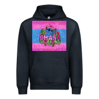 Navy ohana stitch Urban Hoodie - Zillion Design Studio