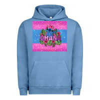 Pigment Pebble Blue ohana stitch Urban Hoodie - Zillion Design Studio