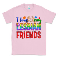 Bubblegum Pink I Love My Lesbian Friends Classic Tee - BundleAndBundleShop