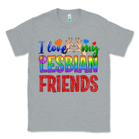 Heather Grey I Love My Lesbian Friends Classic Tee - BundleAndBundleShop