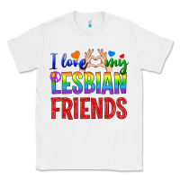 White I Love My Lesbian Friends Classic Tee - BundleAndBundleShop