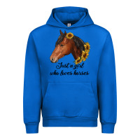 Cobalt just a girl who loves horses Urban Hoodie - RanaPortraitStore
