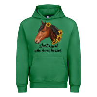 Emerald just a girl who loves horses Urban Hoodie - RanaPortraitStore