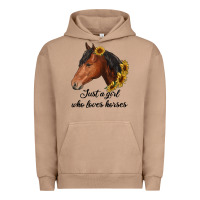 Pigment Burro just a girl who loves horses Urban Hoodie - RanaPortraitStore