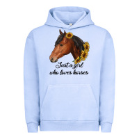 Pigment Grape Ice just a girl who loves horses Urban Hoodie - RanaPortraitStore