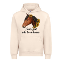Sandshell just a girl who loves horses Urban Hoodie - RanaPortraitStore
