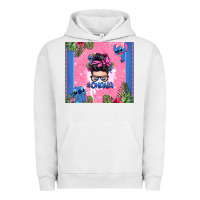 Pigment Lunar Rock ohana stitch messy bun Urban Hoodie - Zillion Design Studio