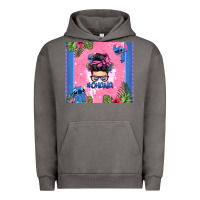 Pigment Tornado ohana stitch messy bun Urban Hoodie - Zillion Design Studio