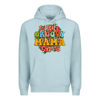Blue Mist groovy mama Premium Hoodie - Zillion Design Studio