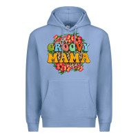Colony Blue groovy mama Premium Hoodie - Zillion Design Studio