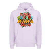 Lilac groovy mama Premium Hoodie - Zillion Design Studio