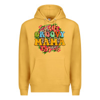 Mustard groovy mama Premium Hoodie - Zillion Design Studio