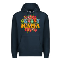 Navy groovy mama Premium Hoodie - Zillion Design Studio