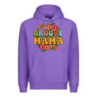 Purple groovy mama Premium Hoodie - Zillion Design Studio