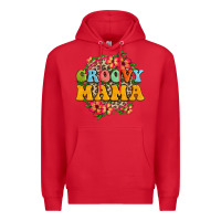 Red groovy mama Premium Hoodie - Zillion Design Studio