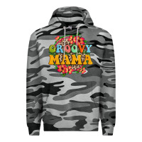 Slate Camo groovy mama Premium Hoodie - Zillion Design Studio