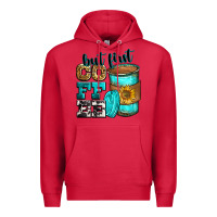 Cardinal but first coffee Premium Hoodie - Zillion Design Studio