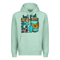 Seafoam but first coffee Premium Hoodie - Zillion Design Studio