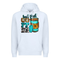 White but first coffee Premium Hoodie - Zillion Design Studio