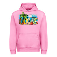 Fuchsia Pink love summer teacher Urban Hoodie - Zillion Design Studio