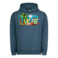 Pigment Midnight Navy love summer teacher Urban Hoodie - Zillion Design Studio