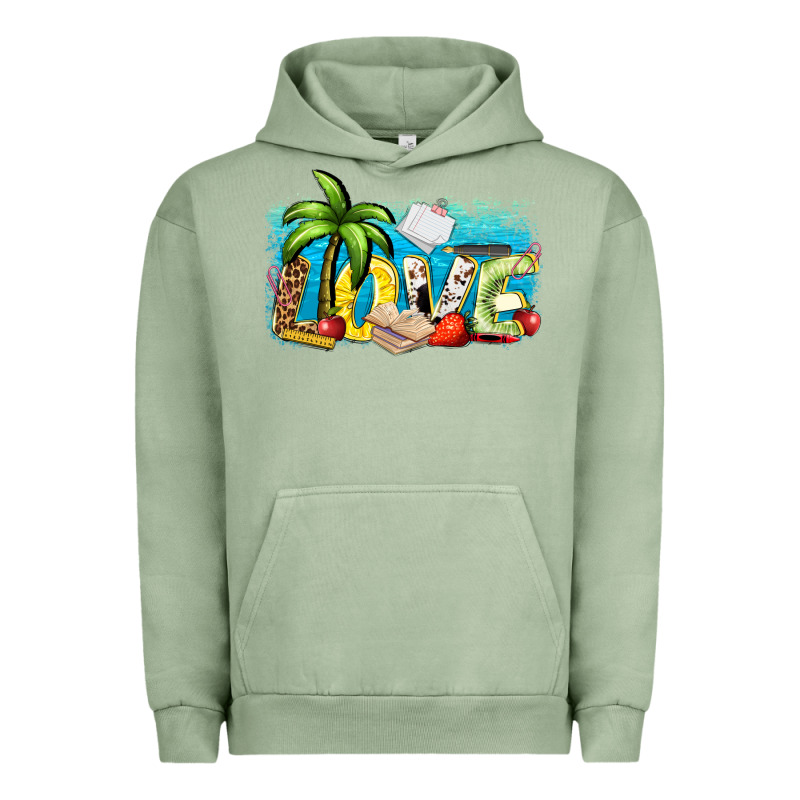 Love Summer Teacher Urban Hoodie by Zillion Design Studio | Teevron