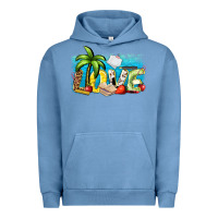 Pigment Pebble Blue love summer teacher Urban Hoodie - Zillion Design Studio
