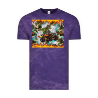 Cloud Purple monster truck dinosaur t rex tumbler Vintage Tee - Artiststas