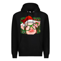 Black christmas pig Premium Hoodie - RanaPortraitStore