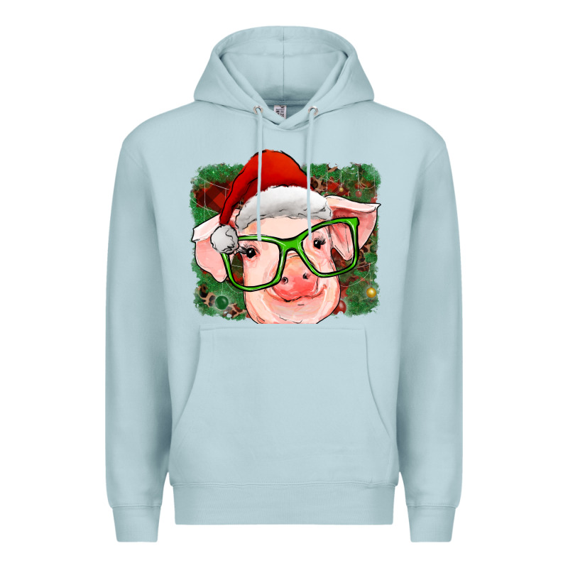 Christmas Pig Premium Hoodie by RanaPortraitStore | Teevron