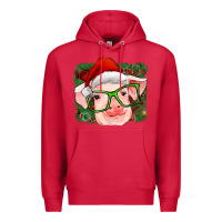 Cardinal christmas pig Premium Hoodie - RanaPortraitStore